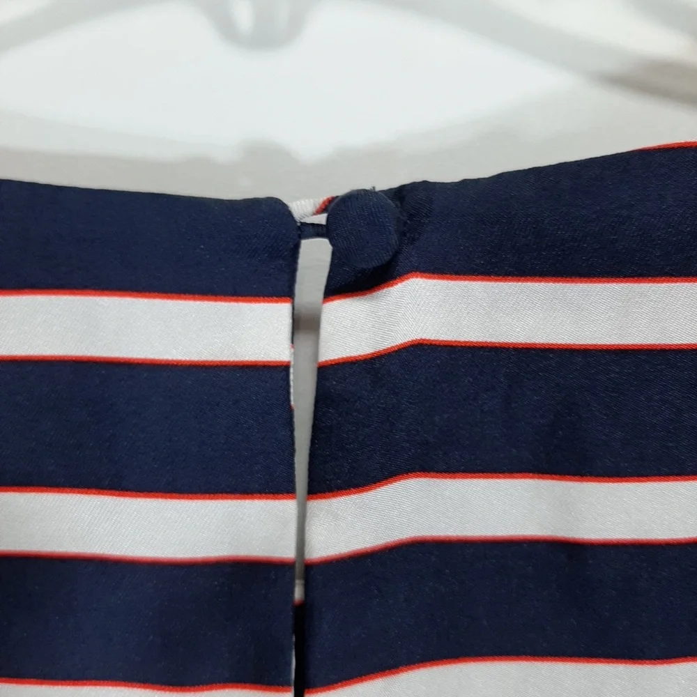 J. Crew navy stripe silk dress 2 - Picture 13 of 13